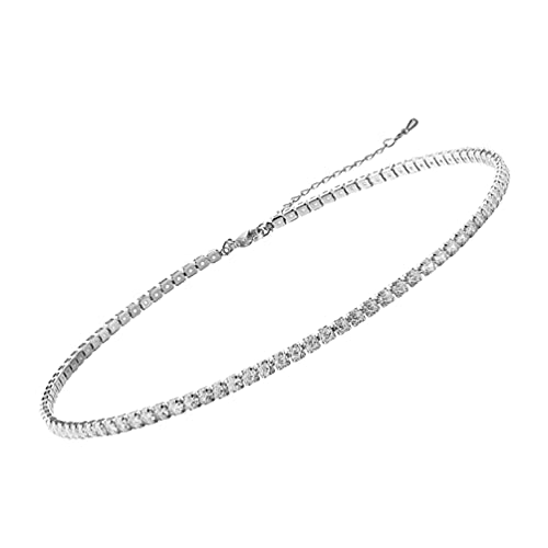 Collier ras du cou pour femmes en zircon, parfait pour sublimer vos soirées punk