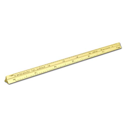 Image of Alumicolor Aluminum Architect Metric Pocket Scale, 15CM, Gold