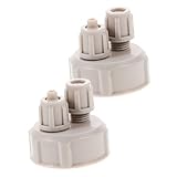 TOBBOMEY 2 Piezas Kit Tapas Rápidas para Acuarios Botellas DIY para Generador de Dióxido de Carbono Accesorios para Peceras con Plantas Acuáticas Plástico Resistente y Sellado Fácil