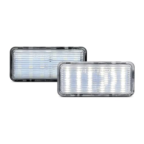 LinQianBhD Number Plate Lamp For Land For Cruiser For Prado For J100 For J120 For J200 For Reiz For Mark For X 2Pcs White LED Number License Plate Light