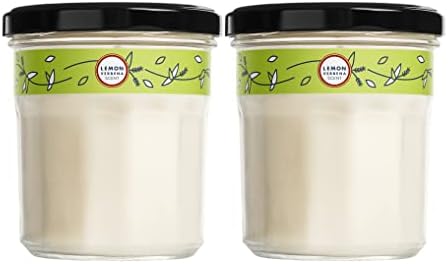 Mrs. Meyer’s Soy Aromatherapy Candle, 35 Hour Burn Time, Made with Soy Wax and Essential Oils, Lemon Verbena, 7.2 oz- Pack of 2