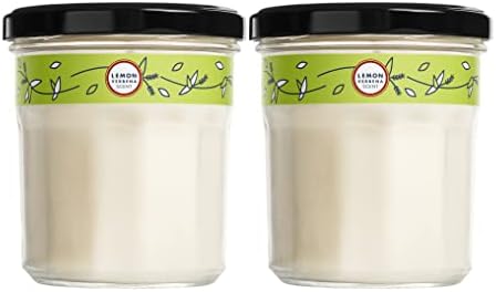 Mrs. Meyer's Clean Day Scented Soy Candle, Large Glass, Lemon Verbena, 7.2 oz, 2 ct