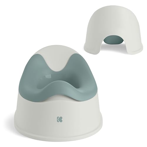 KikkaBoo Töpfchen für Kinder NIMO, Babytopf 12-36 Monate, Ergonomisch und Leicht, Herausnehmbarer Einsatz, Ungiftiges Material, Salbeigrün