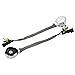 DZG D2 Metal Socket Adapter Connector Wire Wiring Harness Converter for Ballasts HID D2R D2S D2C Bulbs, 2 Pack