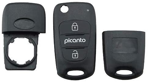 Chave Canivete Kia Picanto 3 Botões com Lamina e Emblema