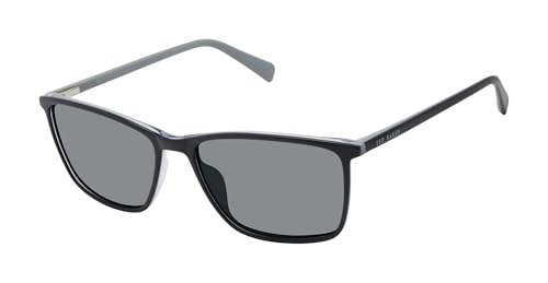 Ted Baker Men's TMS205 Polarized Rectangular Sunglasses, 57 mm