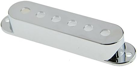 Miniatura 2 de 3 unids sola bobina guitarra pastillas cubiertas interruptor perilla para espacio eléctrico 48 50 2.047 in cromo