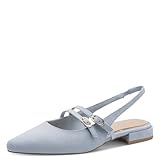 Marco Tozzi Damen Pumps weiches Feel Me Fußbett weiches Innenfutter Vegan Vegan, blau (LT.Blue), 40 EU