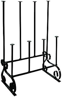 Garden Pride Wellington Boot Rack/Walking Boot Stand - Black - Metal - Indoor and outdoor - Holds six pairs of Wellies, Walking Boots or Shoes - Wellington Boot Stand