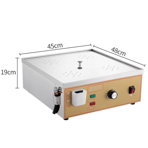 Vaporera Eléctrica Comercial De Acero Inoxidable De 3000 W con Amplia Superficie De Cocción, Sistema De Suministro De Agua Independiente Y Dispositivo Antisecado.