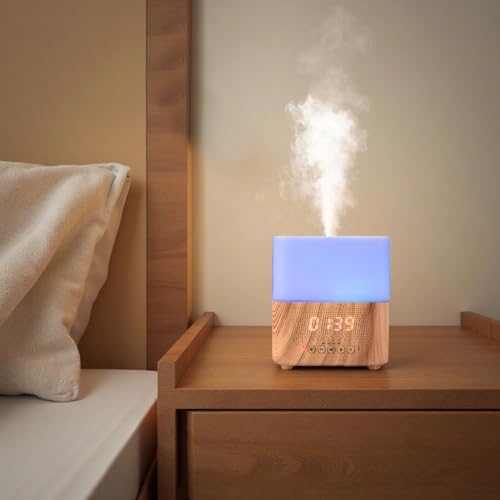 Difusor aromático eléctrico con altavoz inalámbrico 300ml miniatura 3