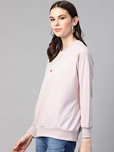 Image of pluss Women Blue Printed Hood(LSWFS8489-CRANBERRYICE)