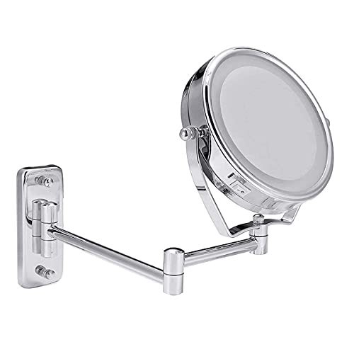 Miroir cosmétique à LED mural pour un maquillage parfait et un rasage précis au quotidien