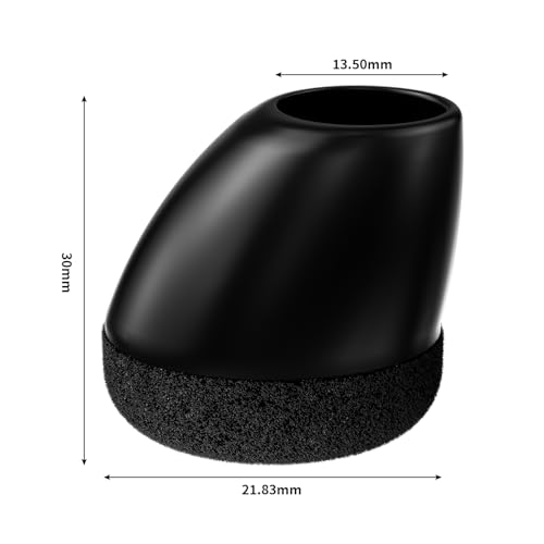 RCHYFEED 24 Stück Stuhlbeinkappen, Silikon Schutzkappen für Stuhlbeine, Schwarz Rund mit Filz für 15°-25°schräge Stuhlbeine, Stühle für Verschleißfeste Stuhlbeinschoner (S Fit:15-21mm)