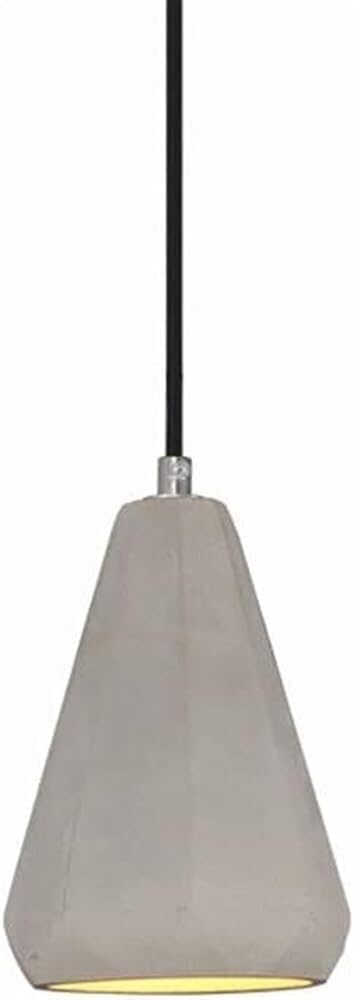 Lampadario Moderno Vintage a Forma di Cono, Lampada a Sospensione E27 a Testa Singola, Grigio Cemento, Lampada a Sospensione Industriale, apparecchio a soffitto, per Ristorante, ba