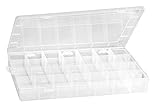 Die Sortimentsbox von VBS ist super praktisch mit seinen 28 Trennfächern. Hier finden viele Kleinteile wike Perlen, Schmuck, Schrauben, Muttern, Gummibänder, LEDs, Bobbins platz.