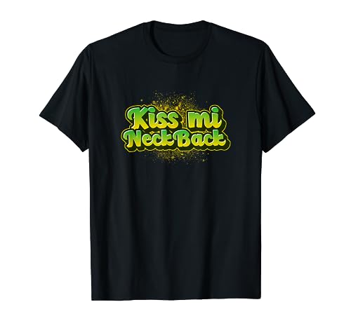 Jamaica Slang Kiss Mi NeckBack Camiseta