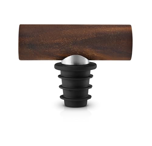 EVA SOLO | Liquid Lounge Weinverschluss | Hält den Wein noch Lange nach dem Öffnen frisch und aromatisch | Walnut Wood