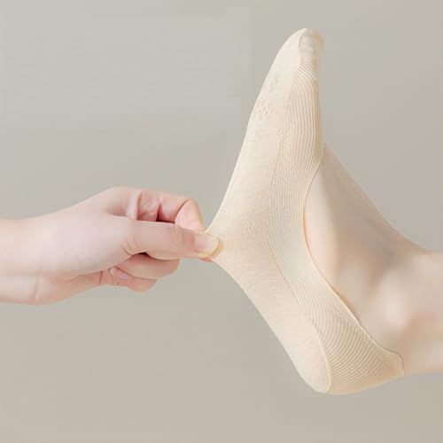 5 Pairs Women No Show Socks Non-Slip Breathable Comfortable Liner Socks4