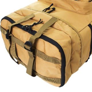 Mochila Mochilão Grande De Viagem Tático Impermeável Camping Acampamento Trilha 75L (Bege)