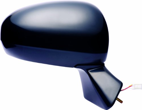 Fit System Passenger Side Mirror for Toyota Venza, w/o Memory, Black PTM, Foldaway, Heated Power