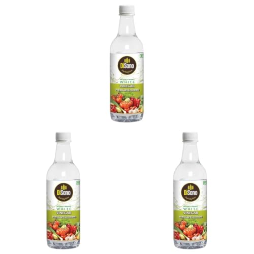 Image of DiSano Naturally Brewed White Vinegar Bottle, 500 ml (Pack of 3)