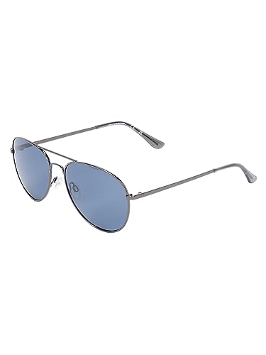 Image of Skechers Men Aviator Grey Polarization Sunglasses, large