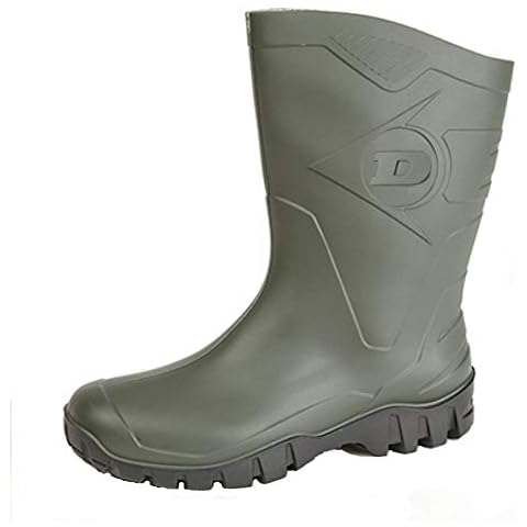 Womens Dunlop Green Short Ankle Wellies Cover