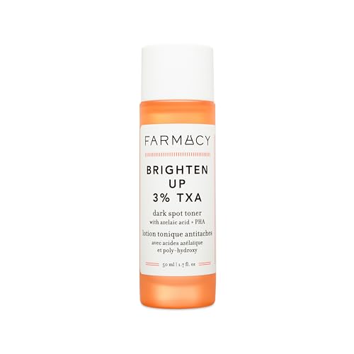 Farmacy 3% TXA Brightening Toner for Face - Dark Spot Corrector with Azelaic Acid, Tranexamic Acid + 5% PHA - Helps Even Texture + Tone, Fade Dark Spots + Exfoliate - Glow-Enhancing Skin Care (50ml)