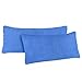 Natura Mark Confezione Doppia Federa per Cuscino Misura 40 x 145 cm per Chi Dorme sul Fianco, federe in 14 Diversi Colori, 100% Cotone (Blu Royal)