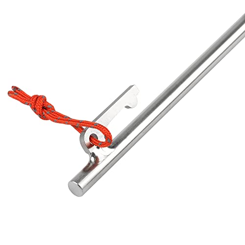 Estacas para Tienda de Camping Wanyifa de Aleación de Titanio 9.8 pulgadas Resistencia Pesada Paquete de 8 miniatura 4