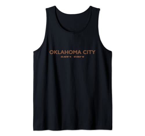 Coordinate della città degli Stati Uniti - US Oklahoma City Canotta