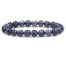 Natural A Grade Labradorite Gemstone 8mm Round Beads Stretch Bracelet 7" Unisex