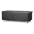 YAK Grills Hibachi Charcoal Grill,Easy to Use Charcoal Grill,Outdoor Tabletop Safe,Great for Travel, Camping, Patio, Balcony,Made from Stainless Steel,Operates Up to 750ºF,5 Yr Warranty (Matte Black)