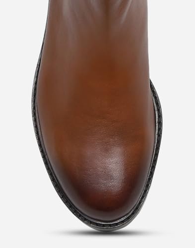 Image of Monte Carlo Mens Solid Slip on Genuine Leather Chelsea Boots (201824FW)