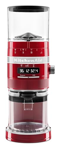 KitchenAid 5KCG8433BCA Artisan Burr Grinder, Plastic, 150 W, Candy Apple