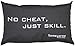 Produktbild GAMEWAREZ Kissen "No cheat, just skill" für Wohn- und Schlafzimmer, Reisekissen, Made in Germany. Grau meliert mit angesagtem Gaming-Spruch