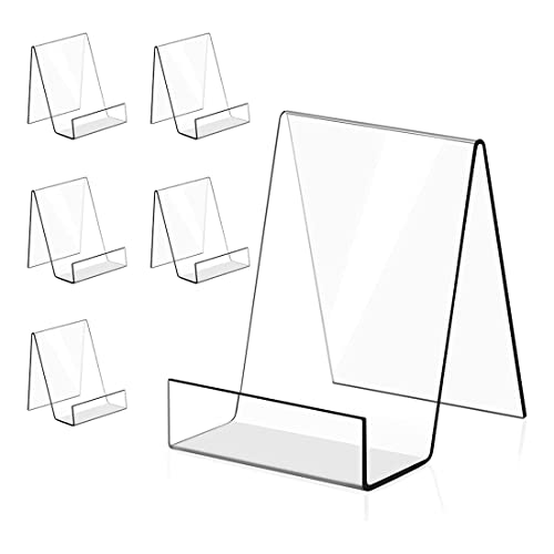 Alliteqwe Pack de 6 sujetalibros acrílicos Cover