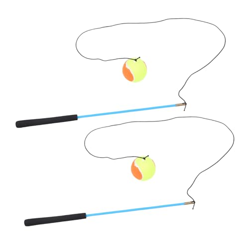 SUPVOX 2 Sets Bouncy Hand Ball Fitness Ball for Hand Strengthening Coordination and Wrist Exercise for Outdoor Activities and Dance Soft Grip Design for All Ages