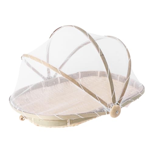 Ciieeo 1Pc Woven Food Basket for Kitchen Storage for Snacks Fruits and Bread and Easy to Clean Steamed Bun Holder Kitchen Tool