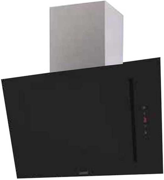 Cata Campana Decorativa de Pared THALASSA 700XGBK/F 6 Niveles de Extracción 5+1 Turbo Control Táctil Display Digital Conectividad AUTO Motor Extra Silencioso Iluminación LED Ancho 70 cm Color Negro