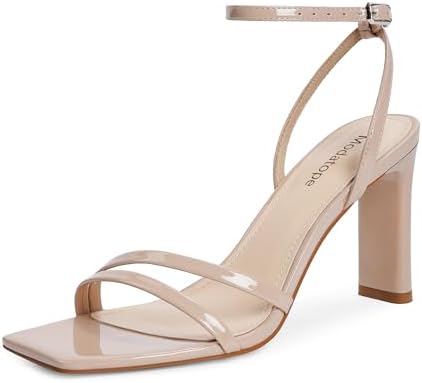 Modatope Womens Sandals Square Open Toe Chunky High Heels Strappy...