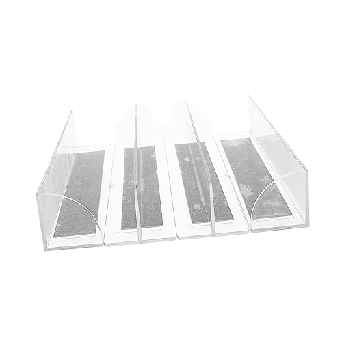BUGUUYO 4pcs Shaped Shelf Dividers for Supermarket Organization Goods Classification Boards for Store Storage Racks Stable Practical Easy to Use