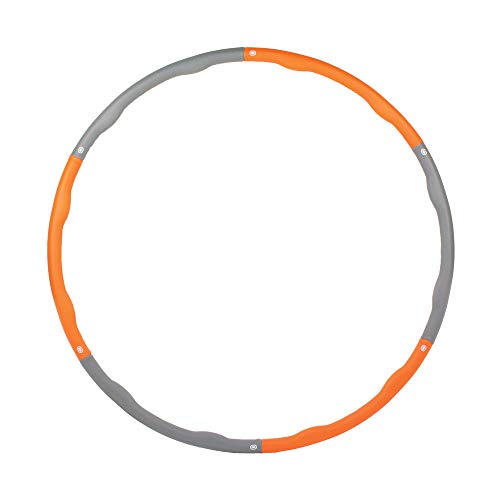 Fitness-Mad Wave Hula Hoop - Orange and grey - 1.5Kg