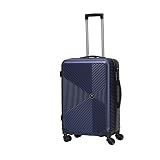 Spacewalker Nova Valise Cabine/Moyen/Grand/Lot de 3 en ABS Issu de Recyclage éco-Responsable (Moyenne, Marine)