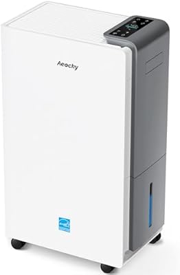 AEOCKY 4500 Sq.Ft Energy Star Most Efficient 2025 Dehumidifier, Max 80 Pint/Day Smart Compressor Dehumidifier with Drain Hose, Intelligent Humidistat,for Basement,Bedroom,Home,Bathroom