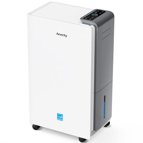 4500 Sq.Ft Most Efficient Energy Star 2025 Dehumidifier,AEOCKY Max 80 Pint/Day Smart Compressor Dehumidifier with Drain Hose, Intelligent Humidistat,for...