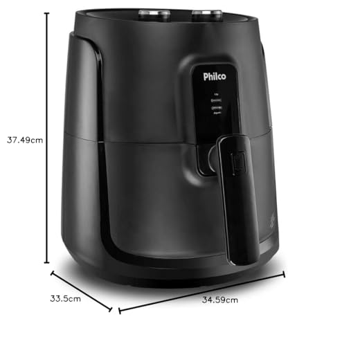 Fritadeira Air Fryer Gourmet Philco 4,4 Litros 1500w Preto Pfr15pg - 127v - Imagem 6