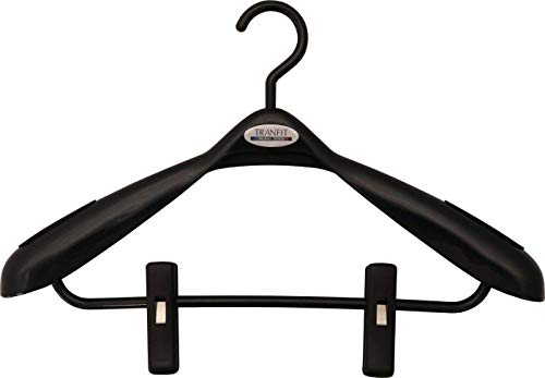 エヌケープロダクツ スーツハンガー クリップ付M ブラック 303 エヌケープロダクツ スーツハンガー クリップ付M ブラック 303