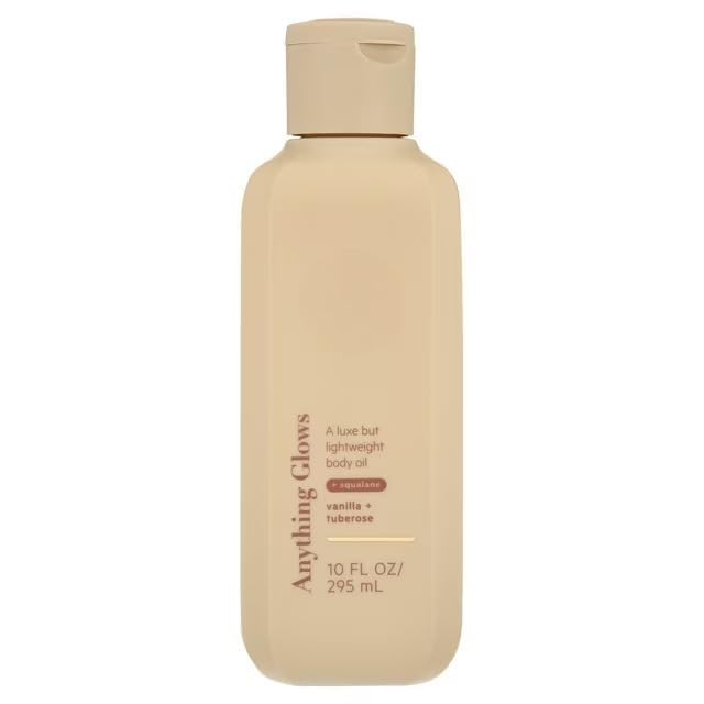 B.O.D.Y by T~P~H Anything Glows Body Oil, Hydrating Body Moisturizer for Dry Skin, Lightweight Glow Oil for Women & Men, 10 oz